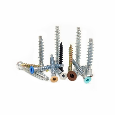 カウンターサンク 木製キャビネット スクロール 自閉式 2.9mm M6*50 M7*28 フラットヘッド 六角式 自閉式 スクロール