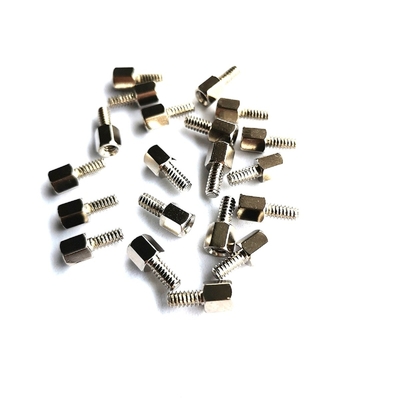 10.8mm 磨いたヘックス #4-40 ヘッド スチール スタンドオフ スクロール ステンレス スチール 六角単一のスタンドオフ スクロール