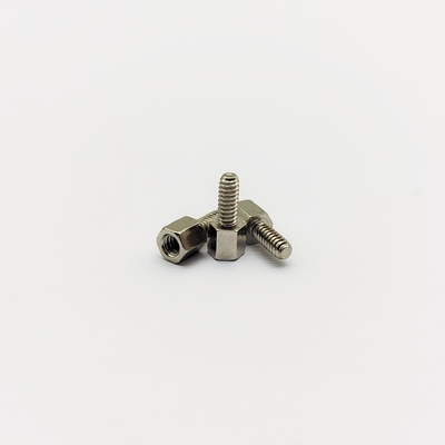 304ステンレス鋼 #4-40 六角スタンドオフネジ 12mm オス-メスねじ