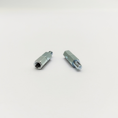 M4 六角スペーサねじ 8mm ステンレス鋼 ブルー亜鉛メッキ