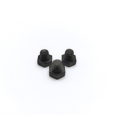 M8x1.25mm ステンレス鋼六角ボルト 12.3mm 黒色電気メッキ