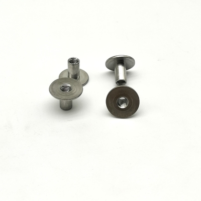 コラー ホール ステンレス スチール リベット T キャップ ANSI 標準 1.583g 重さ 13x10mm ホール トゥビュラー リベット スチール ブッシング