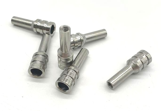 金めっきされたCNC Lathe Machining部、316 Stainless Steel Shaft 6x31.6mm