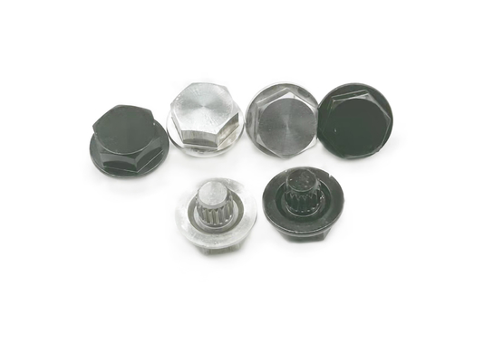 黒いCNC Lathe Machining Partsの六角形のナットBS Standard Decorative 7x14mm