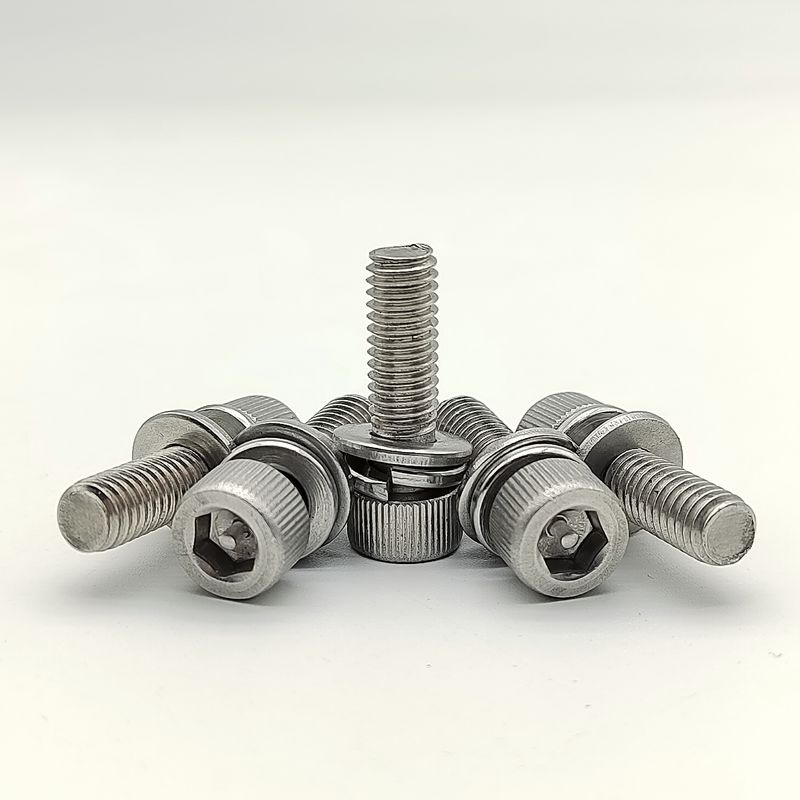 Customizable Thickness Stainless Steel Lock Screws External Hexagon Heavy Duty Components Ideal for Industrial and Mechanical