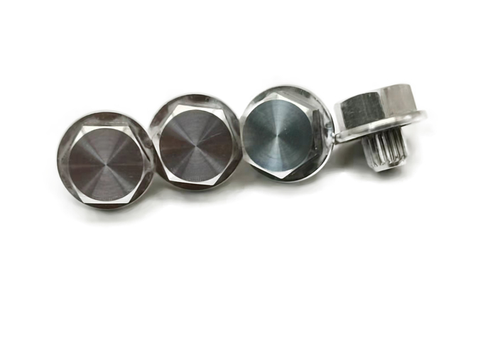 装飾的な釘のアルミニウム車輪の装飾的な釘の電気泳動黒い六角形のまっすぐなパターン リベット